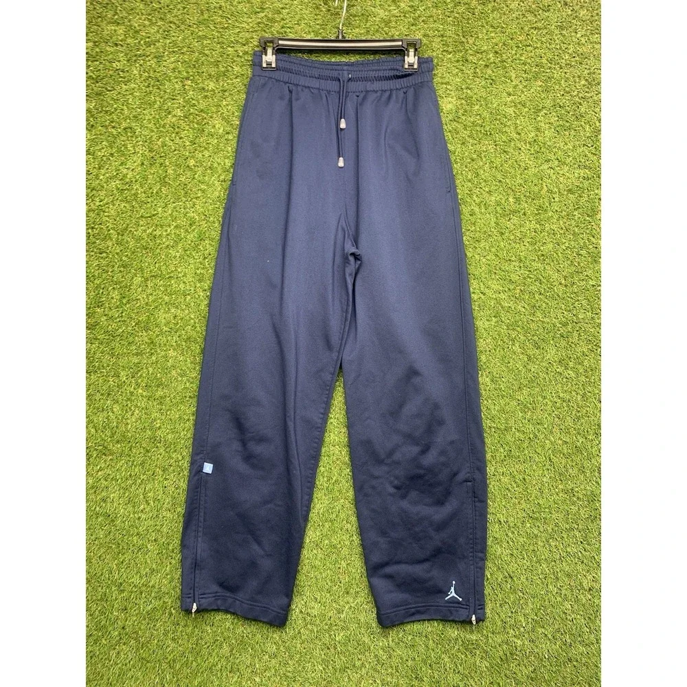 Jordan Sweatpants Mens Small Fleece Joggers Pockets Comfort Air Y2K Ankle Zip